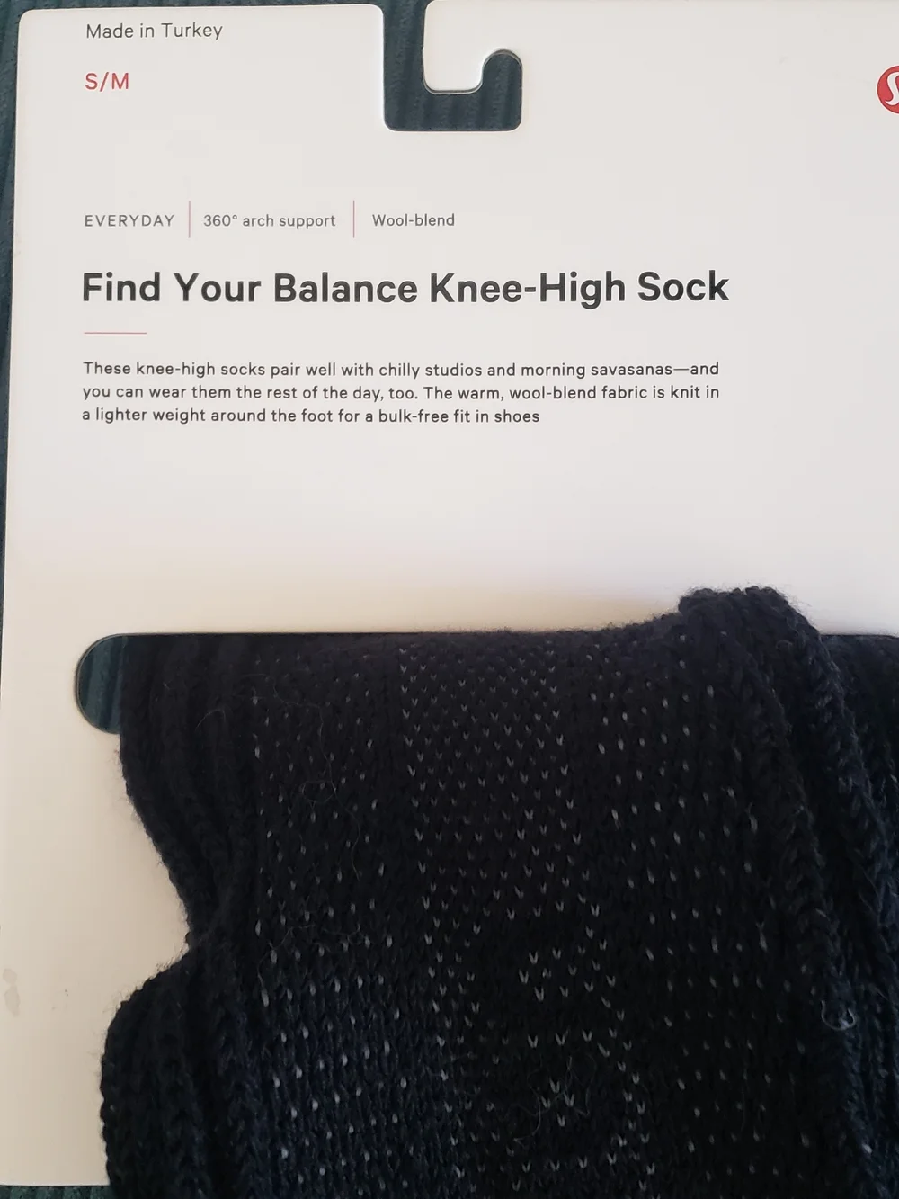 lululemon - Find Your Balance Knee-High Sock S/M